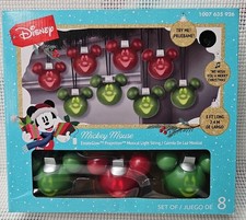 Disney Christmas Mickey Moving Faces 8 Musica...