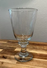 Libbey Clear Flare 12 oz Iced Tea Water Goblet Vintage Glass #5044