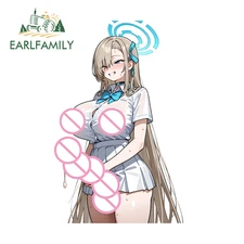EARLFAMILY Blue Archive Asuna Futa Anime Car Sticker Bumper Hood Racing Decal