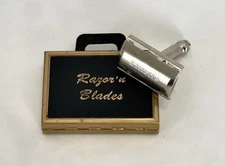 Vintage Gillette K 2 Safety Razor & Mini Briefcase Travel Kit