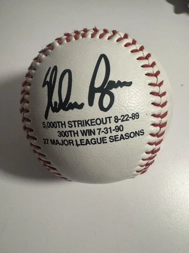 Nolan Ryan Signed Baseball Replica