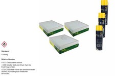 3x MANN FILTER Innenraumfilter MANNOL Klimareiniger für VW Polo 1.2 TSI 1.0