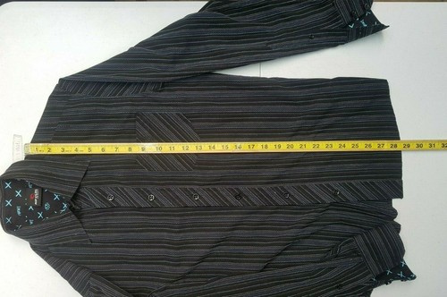 Rip Curl Men's Dress Black Striped Shirt Long Sleeve. Size S - Picture 5 of 6