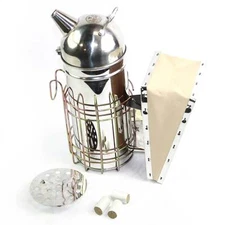 11-Inch Stainless Steel Bee Hive Smoker with 3 Pack Of Smoker Fuel - GLSMKR