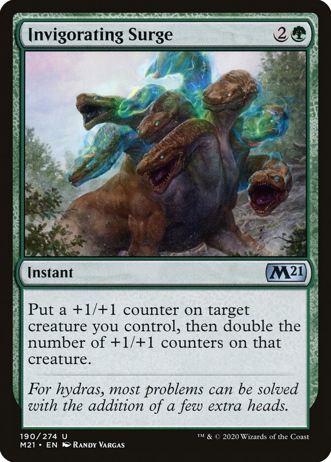 i*@様 【新品セール】Magic: The Gathering Invasio MTG Invigorating Surge Core Set 2021 Uncommon NM/M Magic the