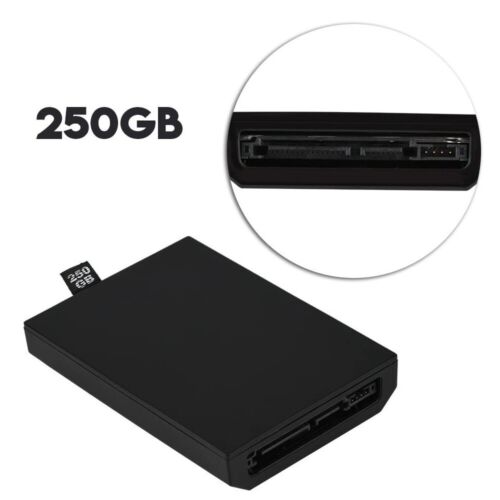 1 Pcs Black 250GB Internal Hard Drive Disk HDD Fits For Xbox 360 Slim Console - Afbeelding 1 van 5