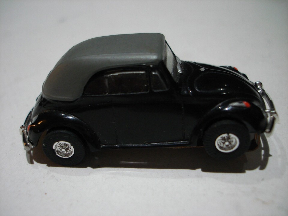 BAUER SLOT CAR BLACK VW BUG FLAT BLACK TOP eBay