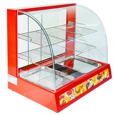 Hot Food Warmer Display Commercial Cabinet Showcase Warming Counter Top 26"