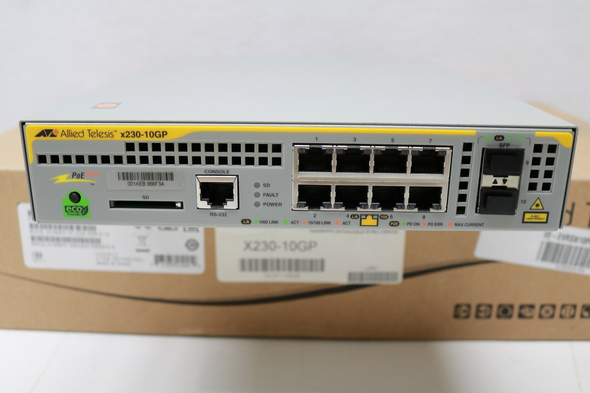 Allied Telesis X230-10GP 8 Port x 10/100/1000MBPS POE+ Gigabit