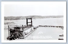 Fort Randall South Dakota Western Chief Dredge Real Photo Postcard RPPC 1950s
