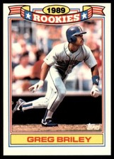 1990 Topps Rookies Greg Briley Baseball Cards #4