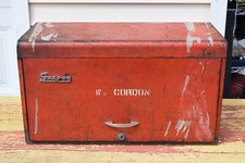 Rare Vintage Genuine Snap-ON Red 8 Drawer Toolbox Chest Restoration Project