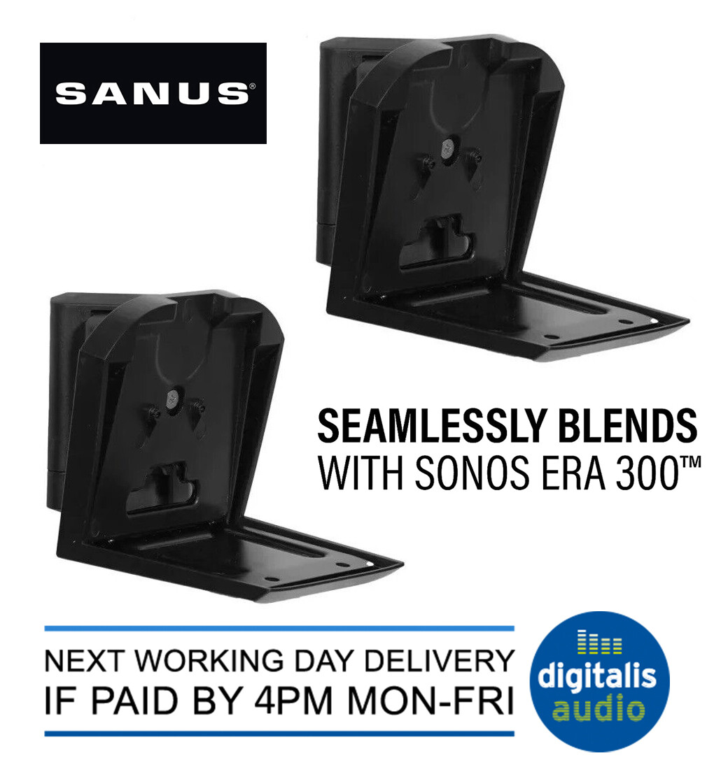 SANUS WSWME32 Speaker Wall mount for Sonos Era 300 Pair Black