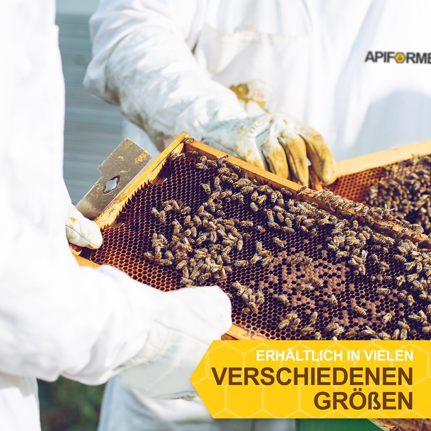 APIFORMES Englische-Schutzjacke mit Stehhaube - Imker Jacke Bienen Stichschutz