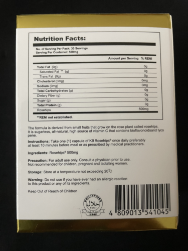 KB KYUSOKU BIHAKU GLUTATHIONE SKIN WHITENING CAPSULES **FREE SHIPPING** - Picture 4 of 5