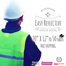 Siser EasyReflective Heat Transfer Vinyl 20" X 12", 1, 3, 5, 10, 25, 50 YD