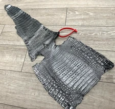 Silver Holographic Genuine Caiman Crocodile Belly Hide Leather Skin Alligator 74