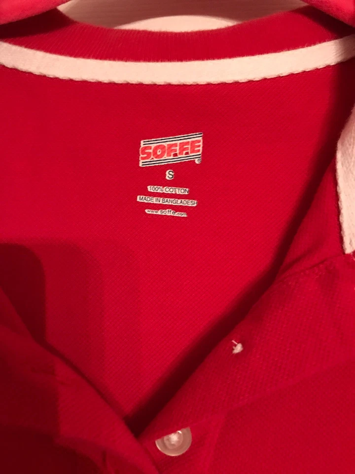 Vestido Tenis Soffe Rojo Talla Pequeña 100% Algodón Foto 2 de 3