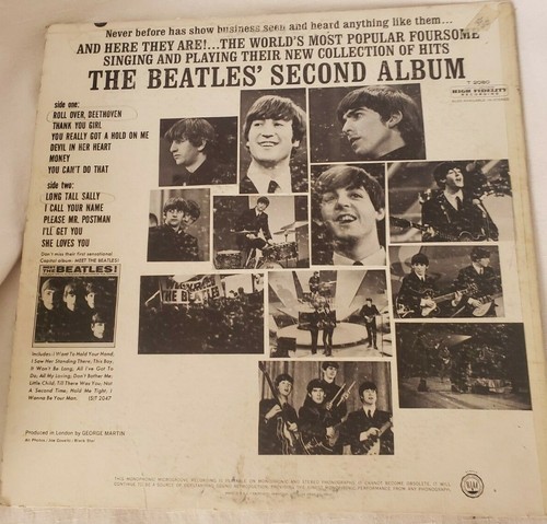 THE BEATLES - Second Album - Original Capitol T2080 - 1964 Mono LP Record Album - Foto 2 di 9
