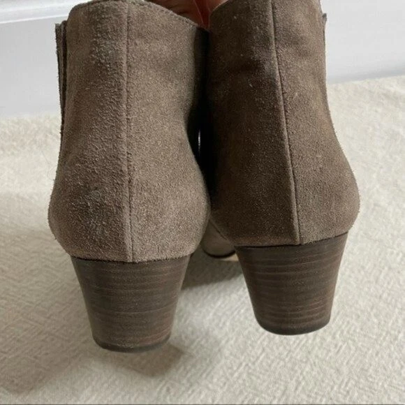 Aquatalia Women Fallon Greige Suede Chelsea Ankle Boots 8.5 - Изображение 4 из 4