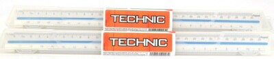 2 Count Maped Canada Inc. Technic Triangular 3 Sided Ruler E24001302