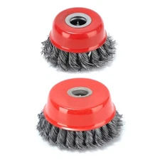 Multipurpose Twist Knotted Wire Wheel Brush for Metalwork and Household Repairs