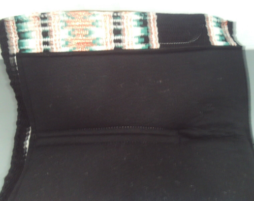 28" x 30" Klassy Cowgirl BARREL STYLE SADDLE PAD w/ Felt bottom Metallic rose - Picture 3 of 3