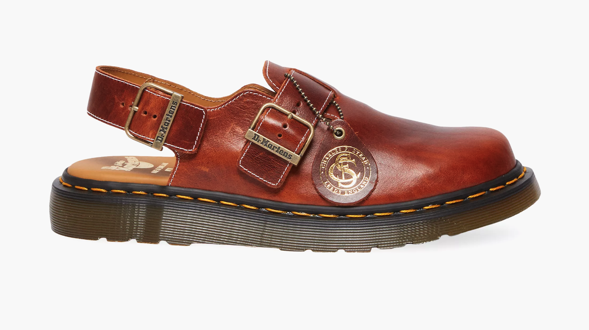 Handcrafted in England Dr. Martens Jorge Leather Mules in Heritage