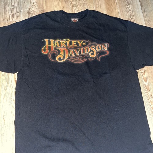 Harley Davidson Motorcycles Shirt XL - Deadwood South Dakota HANES BEEFY (Z)