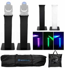  2 Totem Stands Black White Scrims For 2 Chauvet Maverick Mk 2 Profile Lights