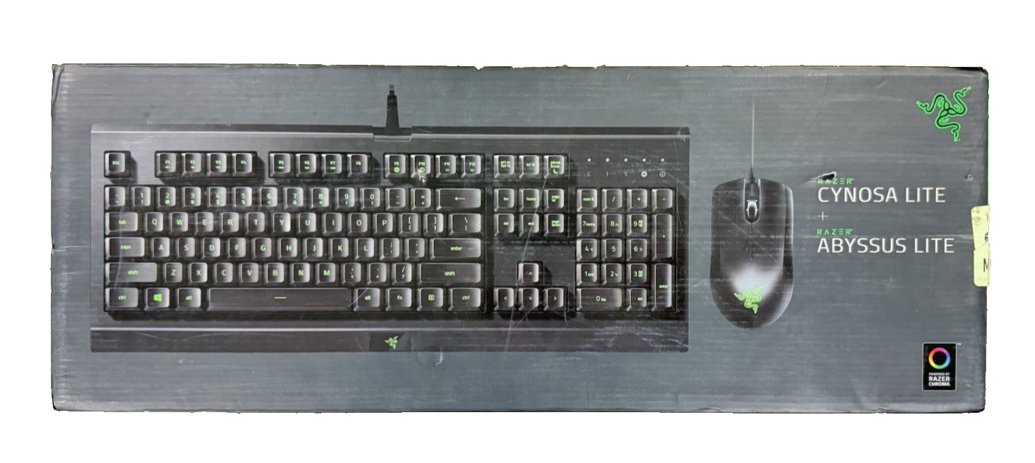 NIB Razer Cynosa Lite + Abyssus Lite Keyboard & Mouse - RZ03