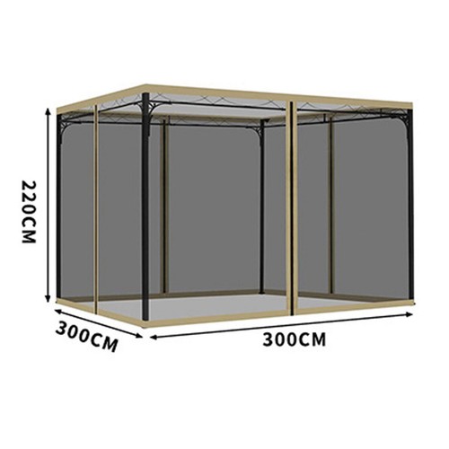 Outdoor Tent Anti-Mosquito Net Four-Corner Garden Courtyard Gazebo Net Cloth - Picture 11 of 12