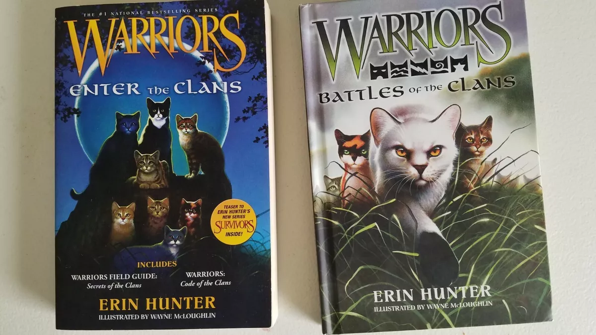 Warriors reference book lot of 4 Erin Hunter Secrets Battles Code Cats