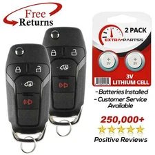 2x Remote Flip Key Fob For Ford (N5F-A08TAA)