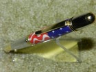 Manhattan Ballpoint Twist Pen with Gold & Chrome finish & Stars and Stripes Body — photo 4