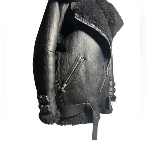 ACNE STUDIOS Shearling Biker Jacket - Picture 4 of 9