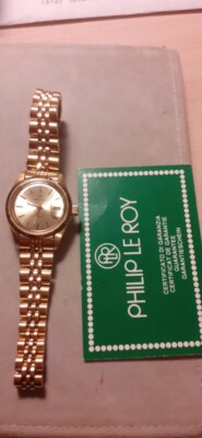 ✓💯Orologio donna vintage d'epoca placcato oro philippe le roy