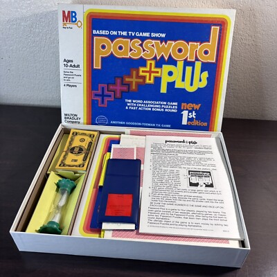 Password Plus Pc Game RARE Vintage 1978 Password Plus NEW 1st EDITION COMPLETE | eBay