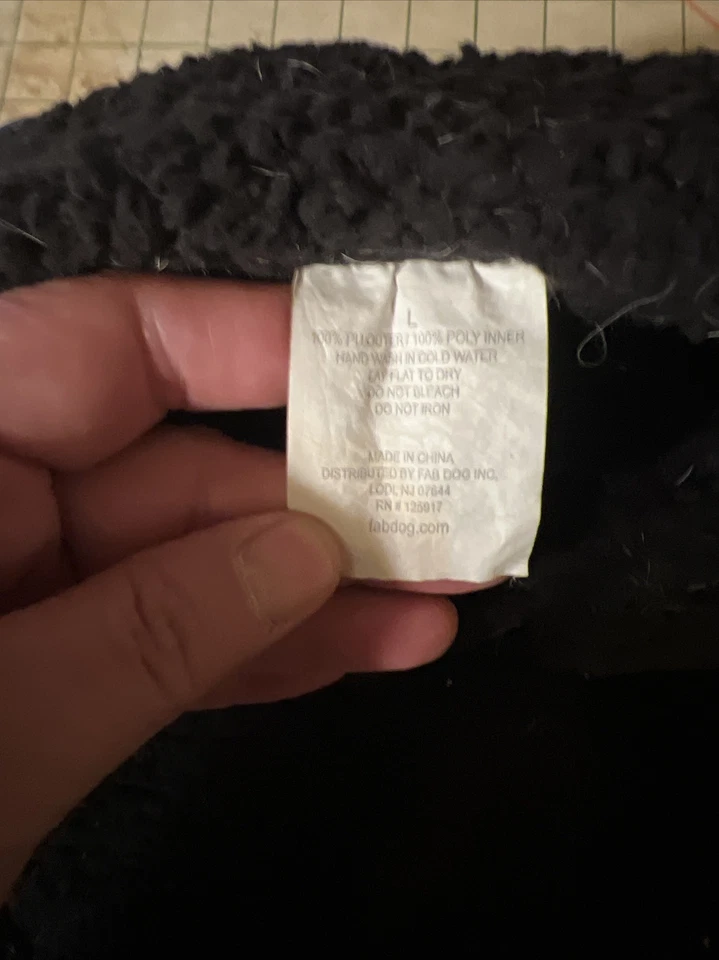 Chaleco Fabdog BAD DOG CLUB Cuero Sintético Bull Dog Negro Grande Foto 3 de 4