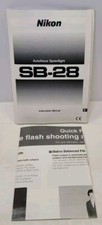 Nikon SB-28 Autofocus Speedlight Instruction Manual Original