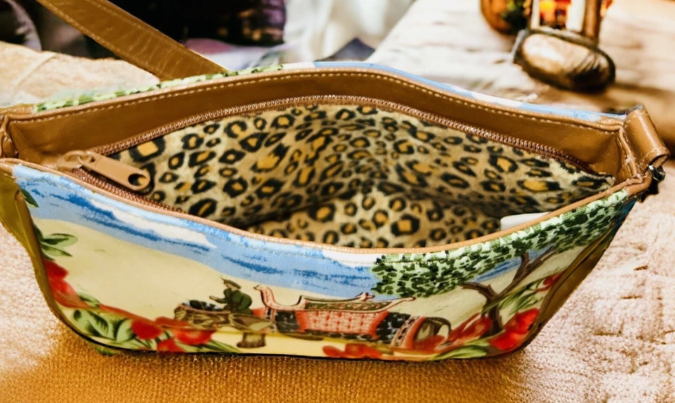 Merona Pequeño Elefante Cartera Estampado Animal Interior Mini Bolso Bolsillo con Cremallera Colorido Foto 4 de 4