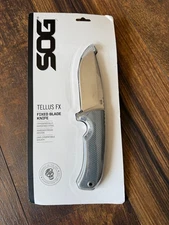 NEW SOG Knives Tellus FX Fixed Blade Knife CRYO 440 Steel Wolf Grey 17-06-02-43
