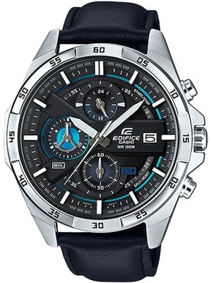 Casio EFR-556L-1AVUEF Herrenuhr Lederarmband EDIFICE schwarz