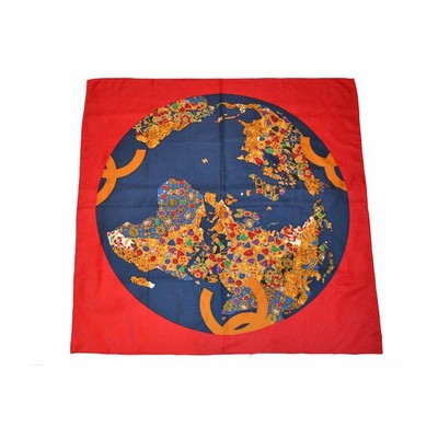 CHANEL Scarf Silk W88cm x H88cm Women's Accessories Made in Italy