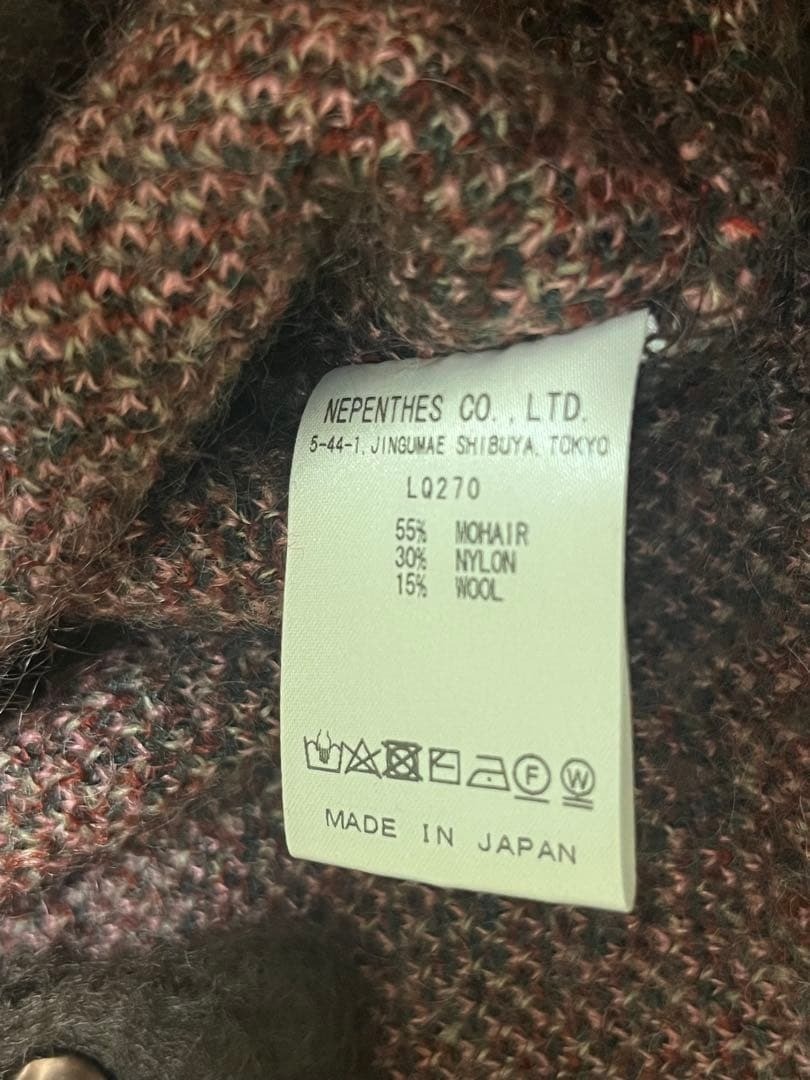 Needles 22AW Mohair Cardigan/Rose (Mohair Cardigan Rose)/V-neck XL