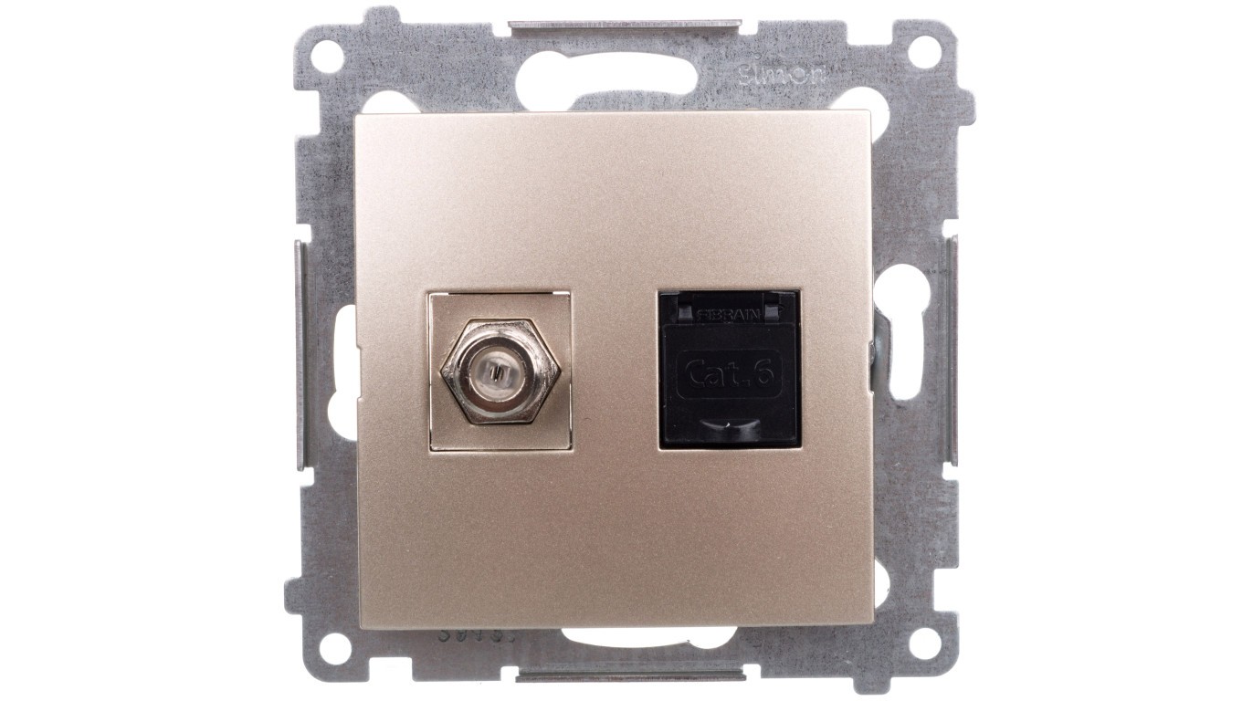 Antenna Socket Type F+ Computer Simon 54 DASFRJ45.01/44