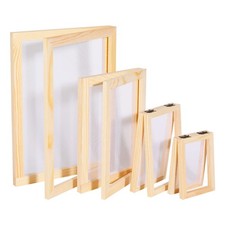 4 Sizes A4 A5 A6  A7 2 in 1 Wooden Paper Making Screen Mould and Deckle Wood...