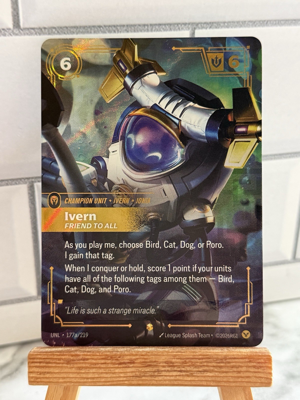 Riftbound Foil Ivern - Friend to All (Alternate Art) 177a/219 Unleashed NM