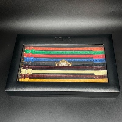 Near MINT w/BOX ] FENDI 640L 9 colors Change Belts Chameleon