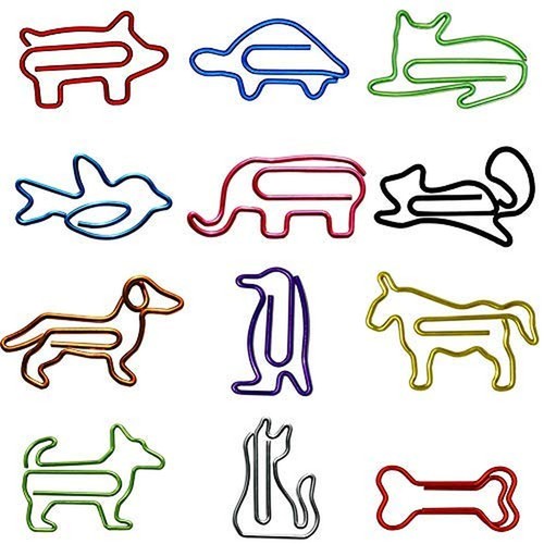 Cute Paper Clips Animal Shaped, Decorative Paperclips, 120 Pcs Pack - Picture 2 of 5